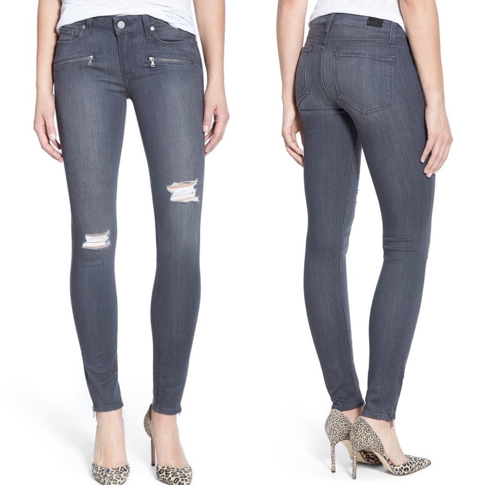 PAIGE “Jill” Ultra Skinny Distressed Jeans
